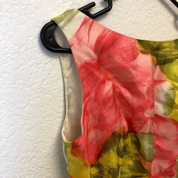 Vintage floral semi formal maxi dress - Picture 4 of 10